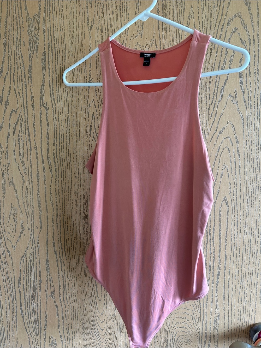 Express Rose Pink Sleeveless Bodysuit